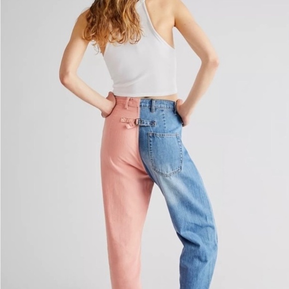 Sandrine Rose Free People Wide Leg Jeans Petal- NWT - Picture 5 of 15
